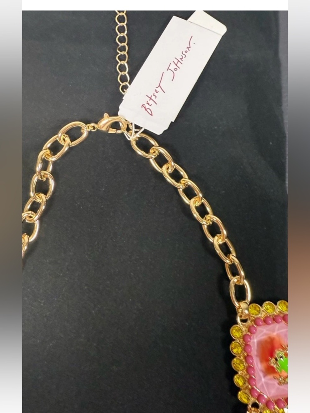 Betsey Johnson Backyard Stone Critter Bib Statement Necklace & Matching Bracelet - Picture 11 of 14
